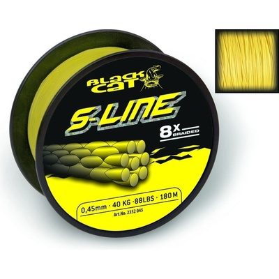 Black Cat Šnúra S-Line Žltá 300m 0,55mm 70kg