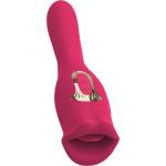 You2Toys - 2в1 вибратор с езиче (розов)