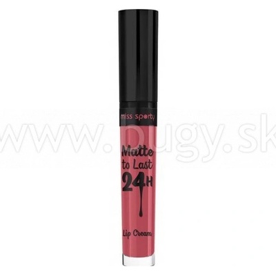 Miss Spo pery Matte To Last 24h Lipstick vodeodolný matný rúž na pery 210 Cheerful Pink 3,7 ml
