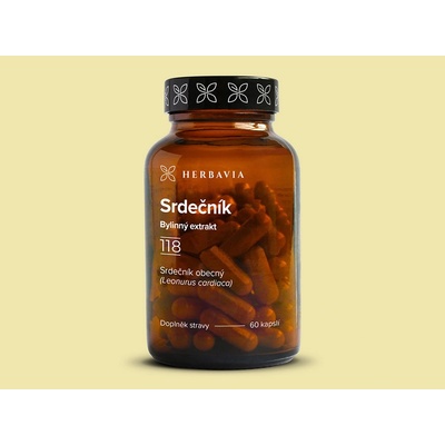 Herbavia.cz Srdečník obecný Motherwort bylinný extrakt 60 kapslí