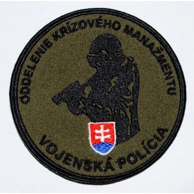 Nášivka "Vojenská policie" 9,5cm se SZ - zelená