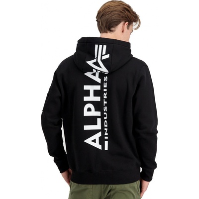 ALPHA INDUSTRIES Back Print Čierna