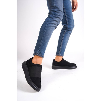 BOA Shoes Мъжки велурени ежедневни обувки kb-040 - Черни #407115 (407115_Черно)