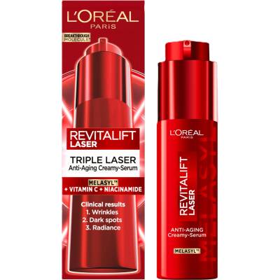 L'Oréal L'Oréal Revitalift Laser Крем-серум за лице против бръчки, 50 ml