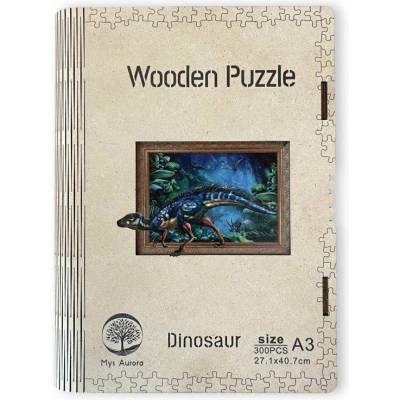 WOODEN Dřevěné dinosaurus 300 dílků