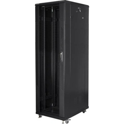 Lanberg rack cabinet 19" free-standing 42U - 800x800 self-assembly flat pack, black (FF01-8842-12B)