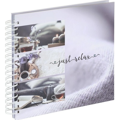 Hama album klasické spirálové RELAX - Just Relax 28x24 cm, 50 stran, bílé listy