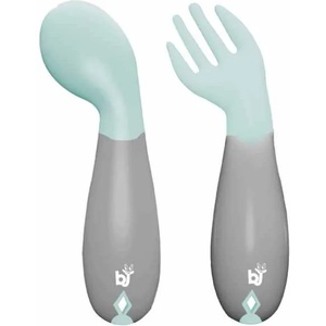 BabyJem Извити прибори за хранене BabyJem - Green (703) - ozone