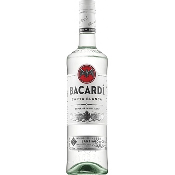 Bacardi Carta Blanca Superior White Rum 37,5% 0,7 l (holá láhev)