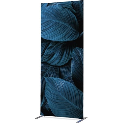 Jansen Display Deco Modré listy rostlin 87 x 202 cm