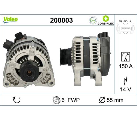 Alternátor VALEO 200003
