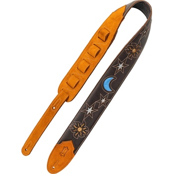 Levy's Sunbird Series Каишка за китара Dark Brown Sun and Moon (M4MN-DBR)