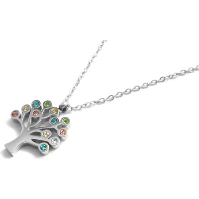 Steel Jewelry Náhrdelník strom života barevný NH090489
