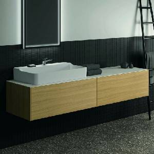 Ideal Standard Долен шкаф Ideal Standard Atelier Conca, светло дъбово покритие, 2 чекмеджета, 200 см (T3987Y6)