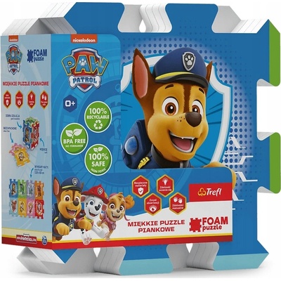 Trefl Pěnové puzzle Tlapková patrola/Paw Patrol 32x32x1cm 8 ks