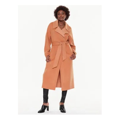Calvin Klein Вълнено палто K20K205006 Оранжев Oversize (K20K205006)