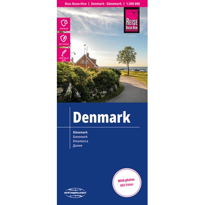 mapa Denmark (Dánsko) 1:300 t. voděodolná