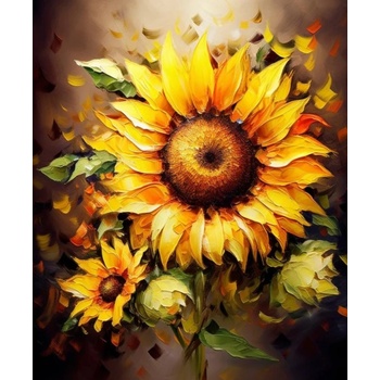 Norimpex - Puzzle Diamant painting: Sunflower 30x40cm - 1 - 39 piese
