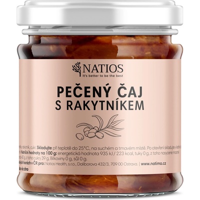 NATIOS Pečený čaj s rakytníkom 210 ml