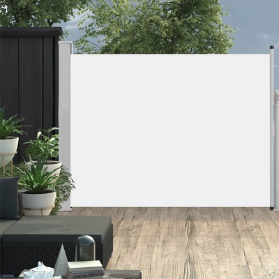 vidaXL Zatahovací boční markýza/zástěna na terasu 140 x 500 cm krémová