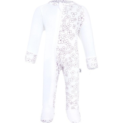 Little Angel Overal tenký TISK DR Outlast® bílá kytičky