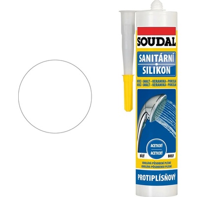 Soudal Sanitárny silikón 280 ml biela
