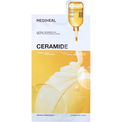 Mediheal Ceramide Essential Mask Moisture Barrier Hydratačná a vyživujúca plátienková maska 1 ks 24 ml