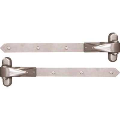 LOCINOX 4DW A2 400 - nerezové regulovatelné panty pro dřevěné křídlové brány a branky, délka 400 mm