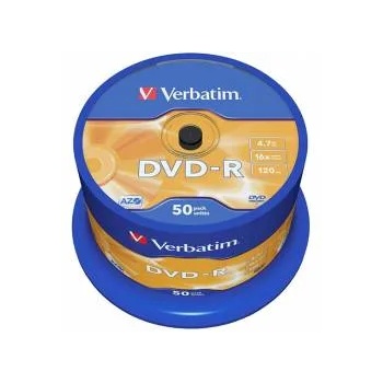 Verbatim DVD-R диск Verbatim, 4.7 GB, 16x, AZO покритие, 4.7 GB, 16X, 50 броя в шпиндел, office1_2065200059