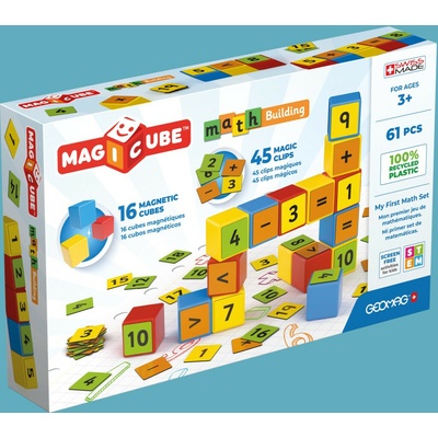 Geomag Magicube Math Building Recycled Clips 61