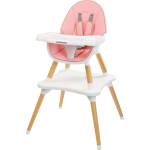 Caretero Столче за хранене 2 в 1 Caretero - Tuva, Pink (TERO-7708) - ozone