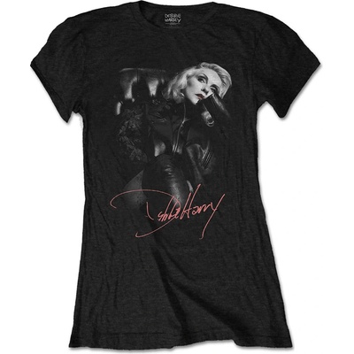 Debbie Harry Tričko Leather Girl Žena Čierna