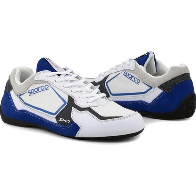 Sparco SP-F7 pánské sportovní boty white/blue