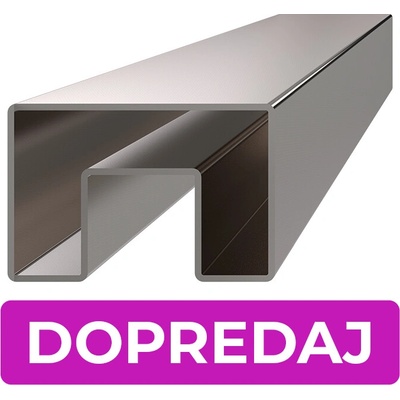Madlo 60 x 40 mm, L = 5000 m, sklo 8 - 17,5 mm, AISI 304