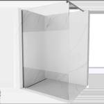 Mexen Kioto душ кабина Walk-in 70 x 200 см, прозрачно/матово 8 мм, gun metal - 800-070-101-95-35 (800-070-101-95-35)