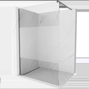 Mexen Kioto душ кабина Walk-in 70 x 200 см, прозрачно/матово 8 мм, gun metal - 800-070-101-95-35 (800-070-101-95-35)