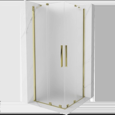 Mexen Velar Duo плъзгаема душ кабина 90 x 90 см, матирана, златна - 871-090-090-32-50 (871-090-090-32-50)