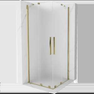 Mexen Velar Duo плъзгаема душ кабина 90 x 90 см, матирана, златна - 871-090-090-32-50 (871-090-090-32-50)
