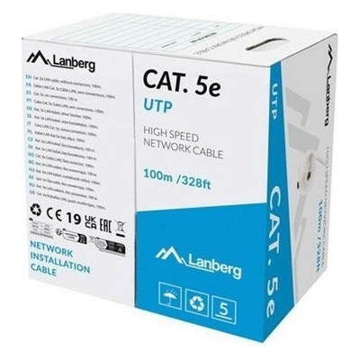 Lanberg LCU5-12CU-0100-S CAT.5E UTP 100m šedý