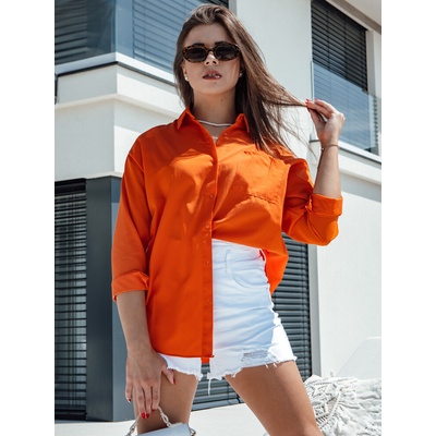 Dstreet dámska košeľa TRENDSET DY0436 Oranžová