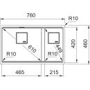 Image 1 of Franke Kubus 2 KNG 120/2 125.0718.492