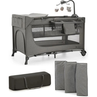 KinderKraft JOY FULL 2 бебешка кошара с аксесоари DARK GREY (5902533925155)