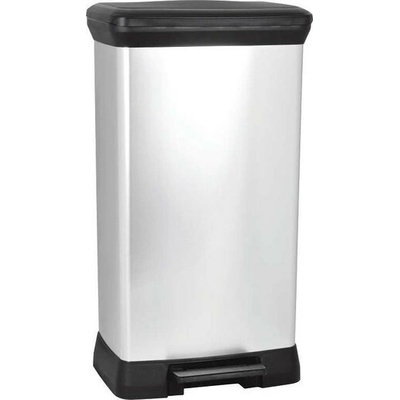 CURVER Odpadkový kôš DECO BIN 30 l čierny/strieborný