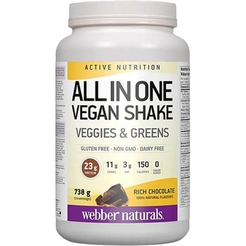 Image 1 of Webber Naturals All in One Vegan Shake [702 грама] Шоколад