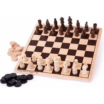 Bigjigs Toys šachy a dáma