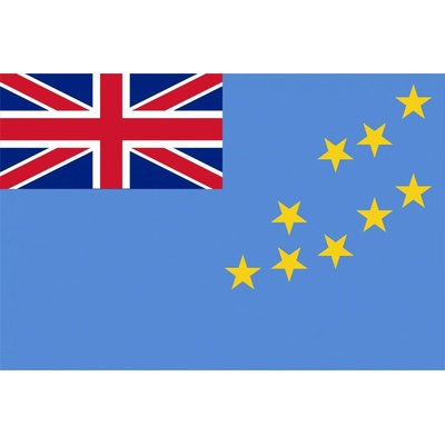 Tuvalu vlajka - 30 x 45 cm - tunel, karabina