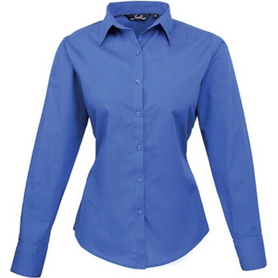Premier Workwear Dámska košeľa s dlhým rukávom PR300 Royal