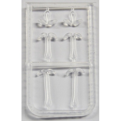 Mivardi Prodlužující zarážky na boilies V čiré 2x6ks