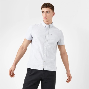 Jack Wills Classic Oxford Shirt Mens - Lt Ash Mrl