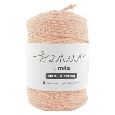 MILA šňůra Premium Cotton 5mm Lososová